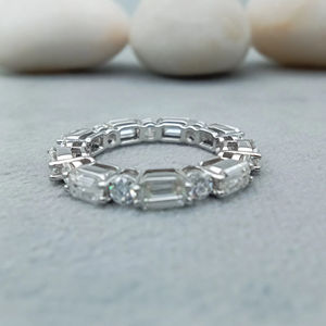 แหวนเดี่ยวคลาสสิก D'VINS JEWELS ประดับเพชรโมอิสซาไนต์ 2 กะรัต ทรงเหลี่ยมมรกต ชุบทองคำสีกุหลาบ สำหรับงานหมั้นและงานแต่งงาน ได้รับการรับรอง เหมาะสำหรับทั้งชายและหญิง - Product Image 1