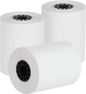 Gulungan kertas termal ukuran kustom kualitas tinggi bebas BPA untuk semua mesin penagihan printer Pos Atm dengan harga murah