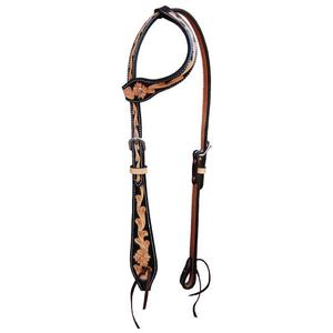 Cabestro de Cuero para Caballo con una Oreja Adornada con Cuentas y una Frenteada con Cuentas de Colores y Laterales con Cuentas - Product Image 4