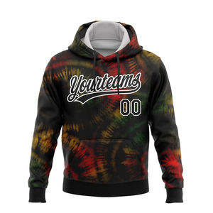 Sweats à capuche par sublimation pour hommes de style nouveau coupe régulière évacuant l'humidité Streetwear sweats à capuche pour hommes adultes avec poche - Product Image 1