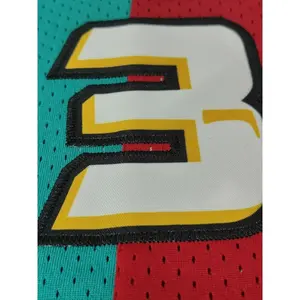 Maillot de basket-ball des Detroit pour hommes # Uniforme de sport respirant en maille sans manches, 33 couleurs, vert et rouge, vêtements de sport décontractés - Product Image 4