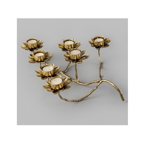 Elegant Metal <b>Candle</b> Holder Ideal for Festive Occasions Centerpieces or Sophisticated Decor Themes - Product Image 2