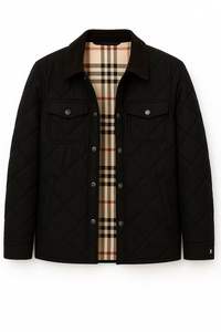 Bearfit Veste matelassée verte de grande taille pour hommes, décontractée, légère pour l'extérieur avec col montant, logo brodé personnalisé - Product Image 6