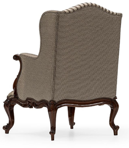 Antique French Classic Wingback <b>Accent</b> <b>Chair</b> Solid Wood Ornate Armchair for Formal <b>Living</b> <b>Room</b> - Product Image 2