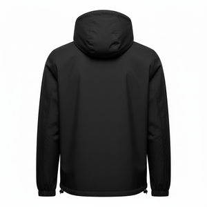 เสื้อแจ็คเก็ตกันลมสำหรับวิ่งกีฬากลางแจ้ง แบบสั่งทำพิเศษสำหรับผู้ชาย ระบายความชื้น กันลม มีฮู้ดและกระเป๋า - Product Image 3