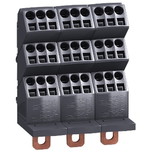 Blocco di Distribuzione SCHNEIDER ELECTRIC LINERGY DP LVS04033 per ComPacT 3P 250A, Morsettiera a 27 Fori - Product Image 1