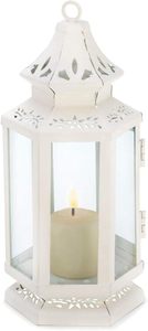 Lot de 2 bougeoirs modernes en métal noir au design antique pour la décoration de Noël Bougeoir lanterne au prix le plus bas - Product Image 4