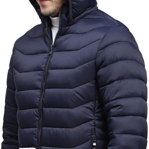 Wholesale Puffer Jacket Men Custom Outdoor <b>Light</b> Warm New Arrival Nylon Hooded Jacket Winter Bubble Coat Men Puffer Jackets - Product Image 2