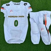 Equipo personalizado al por mayor Vintage Club poliéster juvenil Kit de malla sublimada adulto Tackle Twill fútbol americano Jersey uniforme conjunto