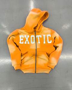 Sweat-shirts et sweats à capuche zippés pour hommes, personnalisés OEM, de haute qualité, brodés, effet délavé soleil, doublés, 100 % polaire - Product Image 4