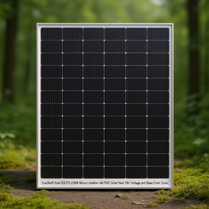 Panneau solaire monocristallin demi-cellule PERC Sun2Earth Solar S2E270 270W avec tension 18V et couvercle avant en verre - Product Image 3