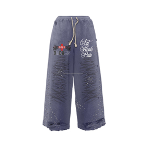 Conjunto de 2 piezas atlético de moda para hombre al por mayor, trajes para correr, chándales estampados de manga larga con cuello y capucha - Product Image 3