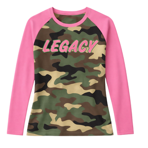 Gorro de Punto Camo Legacy, Hermandad Griega, Color Rosa y Verde, para Mujer, Invierno, Ropa de Hermandad Universitaria - Product Image 3