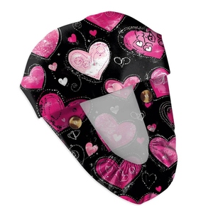 Bonnets de travail en coton unisexes multicolores à la mode, ajustables, doublés de satin tissé, chapeau de médecin infirmier, queue de cheval d'anime - Product Image 3