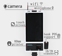 Kiosco de Autoservicio POS DY de 32 Pulgadas con NFC, CPU Intel I5, Garantía de 3 Años, Impresora Térmica de Recibos de 80 mm, Sistema Operativo Windows/Android