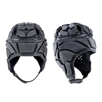 Casque de rugby Softshell en cuir PU, protection de la tête pour adulte, design personnalisable