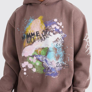Unisex High Quality French Terry Printed Tracksuits Customized Cotton Sweatpants <b>Hoodie</b> Sets Quick Dry Plus Size Anti-Bacterial - Product Image 5
