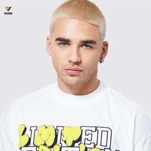 เสื้อยืดผ้าฝ้าย100% สไตล์คลาสสิกแขนสั้น180 GSM น้ำหนักเบาระบายอากาศคอกลมผ้าถักพิมพ์ลายอย่างเป็นทางการ - Product Image 4