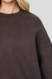 Conjunto Deportivo Holgado de Moda al por Mayor para Mujer, Sudadera y Pantalones de Felpa Gruesa, Chándal de 2 Piezas - Product Image 2