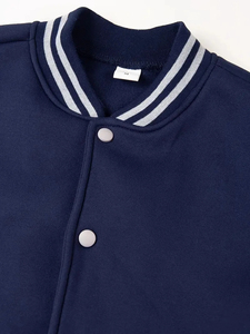 Wholesale High Quality Men's Fashion Varsity <b>Jacket</b> Casual Slim Fit Canvas Waterproof Breathable <b>Baseball</b> <b>Bomber</b> <b>Jacket</b> - Product Image 3