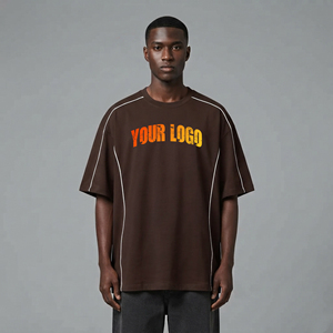 เสื้อยืดผู้ชายคุณภาพพรีเมียม ผ้าฝ้าย 100% สกรีนโลโก้ได้ตามต้องการ ใส่สบาย ระบายอากาศดี เป็นมิตรกับสิ่งแวดล้อม แห้งเร็ว คอกลม สไตล์ฮิปฮอป สำหรับฤดูร้อน - Product Image 1
