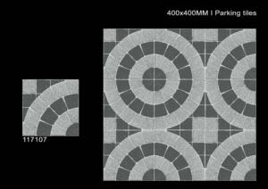 Carreaux de porcelaine robustes pour extérieur 400x400 mm, finition mate, pour zones de stationnement extérieures - Product Image 2