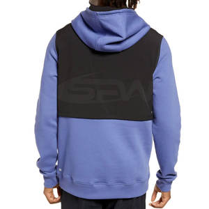 แจ็กเก็ตผ้าฟลีซโอเวอร์ไซส์แบบสวมศีรษะทำจากผ้าฝ้าย100% สำหรับผู้ชายเสื้อผ้ากีฬาแบบกำหนดเองได้ - Product Image 3