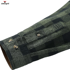 เสื้อเชิ้ตผ้าฟลานเนลถักแบบระบายอากาศสำหรับผู้ชาย ปี 2026 เหมาะสำหรับออกกำลังกาย เล่นกีฬา และวิ่ง - Product Image 6