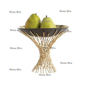 Tazón de Servir Frutas de Latón Hecho a Mano, Tazón Decorativo Redondo de la Más Alta Calidad, el Más Vendido - Product Image 1