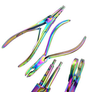 Rainbow Surgical Steel Ring Opening <b>Pliers</b> <b>Set</b> for Body Piercing Jewelry | CE Certified Professional Tool - Product Image 1