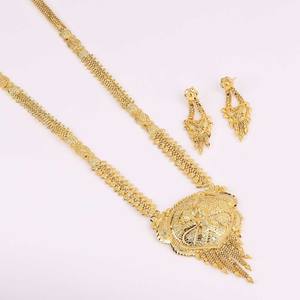 Venta al por mayor 14K 18K 24K chapado en oro formando collares largos, joyería larga tradicional, collares de moda, joyería llena de oro de latón - Product Image 2