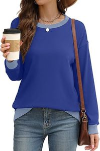 Sudadera bordada para mujer, ropa informal minimalista, sudadera de talla grande para mujer, ajuste cómodo de gran tamaño - Product Image 6