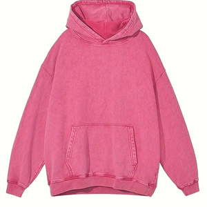 Venta al por mayor de productos calientes logotipo personalizado Sudadera con capucha de lana Hombres Heavy Wight Plain Thick Fleece Hoodie Basics, mezcla de algodón - Product Image 1