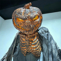 Décorations d'intérieur d'Halloween et de Thanksgiving : Nouvelle Arrivée - Modèle de Citrouille Électrique en Plastique Durable, Fantôme Secoueur pour Maisons Hantées