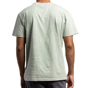Camisetas de Hombre de Algodón 100%, Estilo Hip Hop, Diseño Nuevo, Lavado Ácido, Logotipo Personalizado, Talla Grande, Secado Rápido, 230g, Vintage - Product Image 3