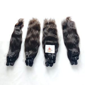 Machine à Faisceau Naturel Indien Pas Cher Double Trame Cuticule Alignée Cheveux de Couleur Naturelle Non Transformée Femmes Noires Cheveux Humains Pas Cher - Product Image 4