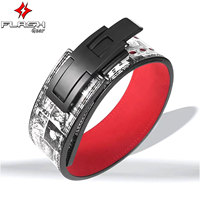 Ceinture de soutien lombaire FLASH GEAR pour haltérophilie, en EVA premium, robuste, antidérapante, personnalisable, pour athlètes de force et de musculation.