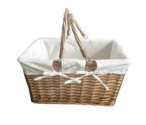 Panier de pique-nique miniature mignon en coton 100% écologique tissé à la main Artex Dong Thap avec poignée - Product Image 1