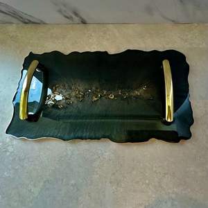 Plato de resina único elegante diseño hecho a mano personalizable duradero para entretener a amigos familia hogar decorativo 100 Uds - Product Image 6