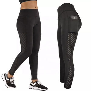 Leggings de yoga taille élastique pantalons d'entraînement sans couture pour femmes collants de gym respirants taille haute résistants aux squats fitness extensibles - Product Image 4
