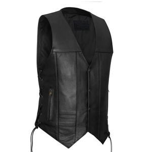 Chaleco de Motocicleta de Cuero, Ropa de Seguridad, Chaleco de Motocicleta de Cuero de Alta Calidad, Chaleco de Motocicleta de Cuero Hecho a Medida al por Mayor - Product Image 6