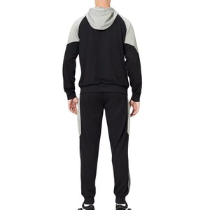 Ensemble de survêtement athlétique deux pièces pour homme, tendance automne, uni, décontracté, respirant, 100 % coton, tenue de sport pour homme 2026 - Product Image 4