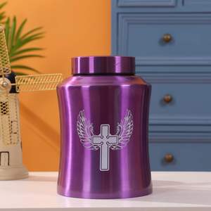 Urnes de l'arbre de vie pour cendres humaines-Urnes de crémation pour adultes pour l'enterrement funéraire ou la maison- (160 pouces cubes violet (colibri)) - Product Image 6