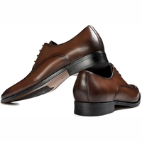 Zapatos de Cuero Unisex Marrones, Materiales de Primera Calidad, Suela Resistente, Diseño Transpirable de Secado Rápido, Estilo Casual, Todas las Temporadas, Adultos