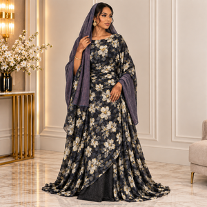 Tela Dirac Somalí 100% Seda, Tejido Decorativo con Rayas para Coser Vestidos Elegantes para Mujeres, Prendas Tradicionales para Ocasiones Especiales - Product Image 2