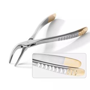 Orthodontic Tooth Extraction Forceps Set Customized Logo Manual Steel Dental Instruments Reusable Root Fragment Pliers - Product Image 4
