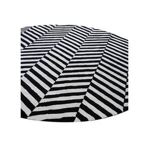 Contour Grey & Black Wool Hand Tufted <b>Rugs</b> Tra-13165 for Teen Living Room Hallway Rectangular Chevron Pattern for Home Use - Product Image 2