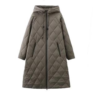 Nueva Chaqueta larga de invierno de algodón para mujer, gran cintura elástica, prendas de vestir para la nieve, moda cálida impermeable - Product Image 6