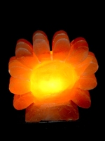 Vente en gros directe usine : Magnifique lampe en cristal naturel poli, motif tournesol, forme rose, style art populaire européen, pour décoration intérieure