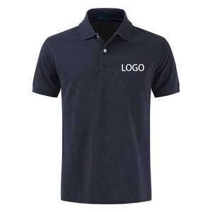 Custom Logo Wholesale High Quality Solid Casual Knit Polo 100% Cotton Plus Size Men's Polo Shirts - Product Image 2